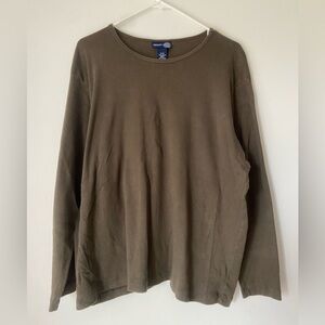 Venezia Jeans Sweater Womens 18 / 20 Green Long Sleeve Knit Preppy Top